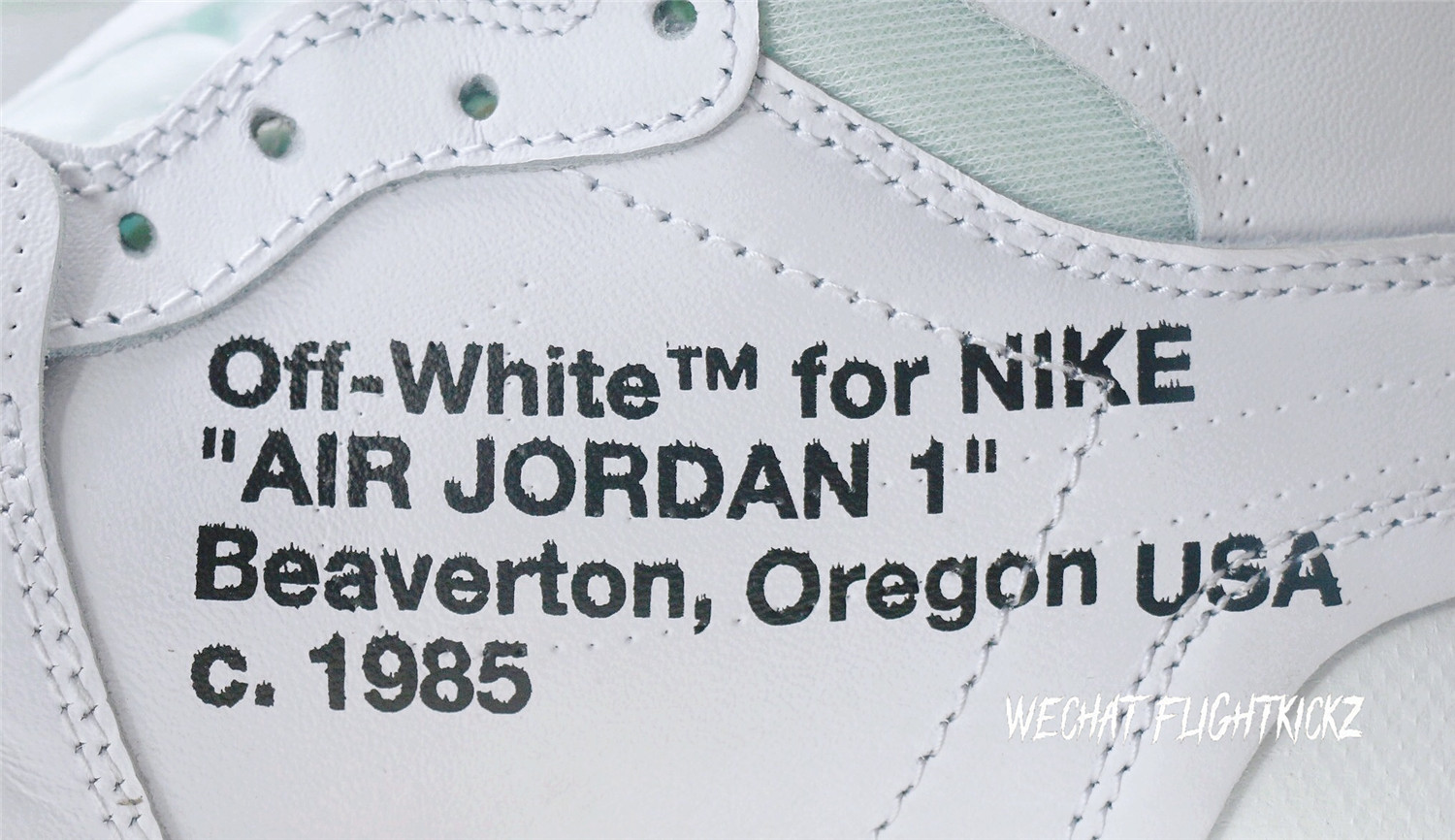 2018 Off White X Air Jordan 1 White (LN5 A1 Batch)