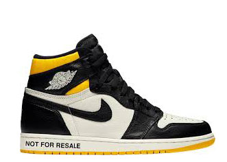 Air Jordan 1 Retro “Not For Resale Yellow 2018