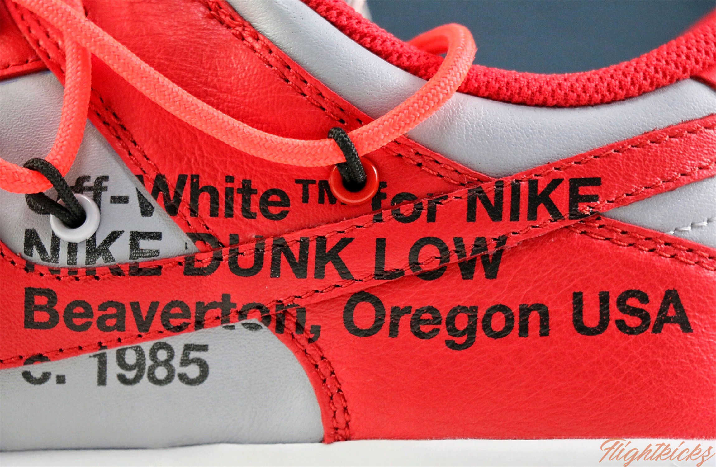 Off White X Nike SB Dunk University Red 2019(LN5 A1 Batch)
