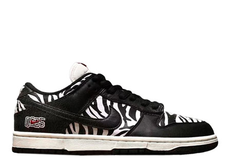 Nike SB Dunk Low Quartersnacks Zebra