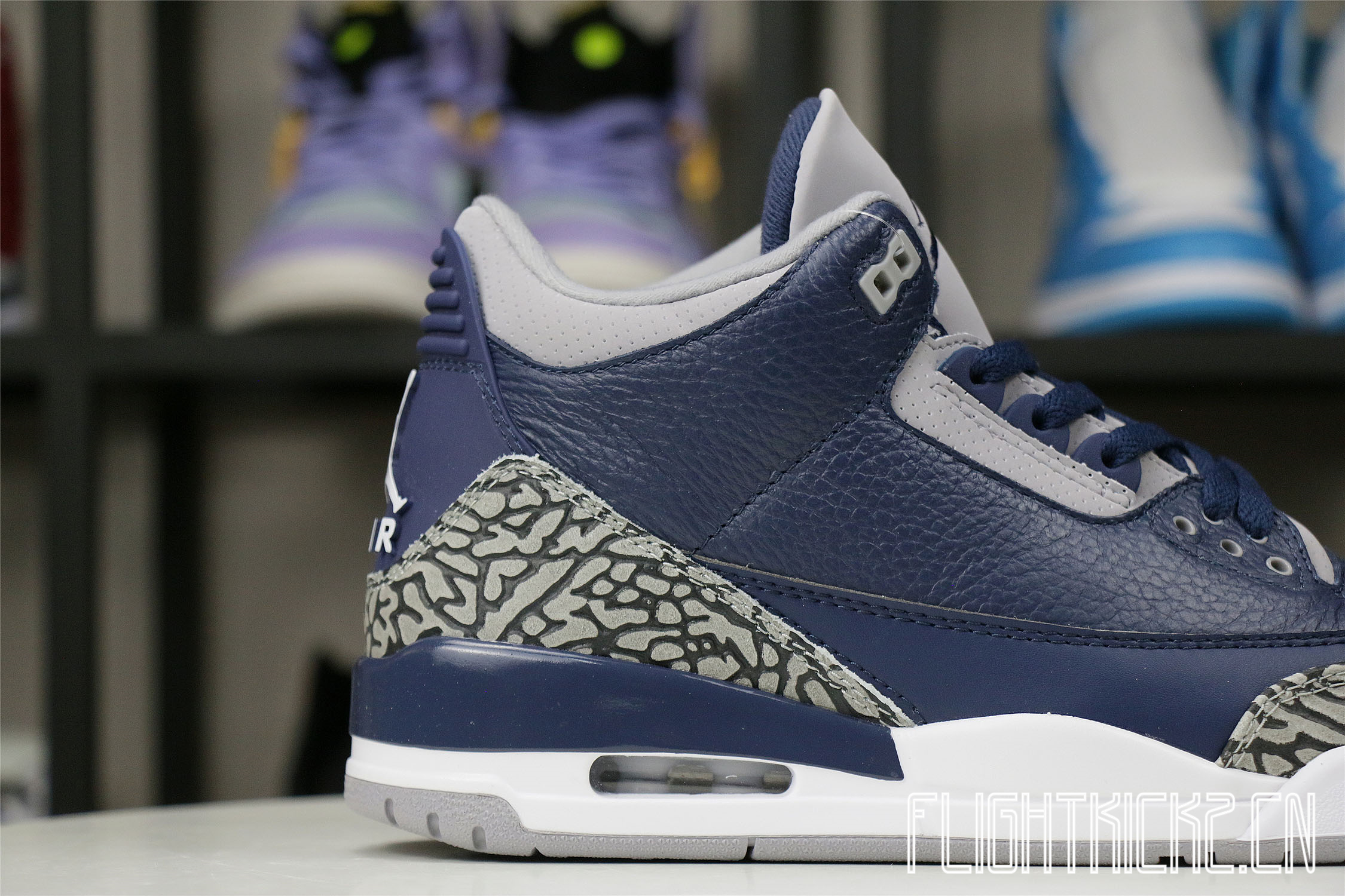 Air Jordan 3 Georgetown/Midnight Navy 2021