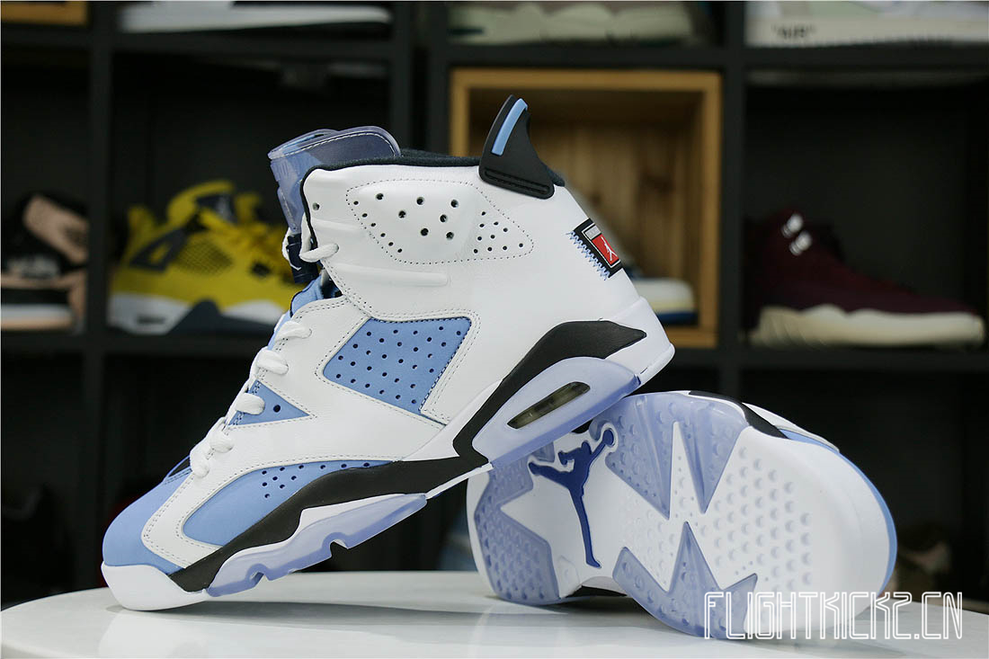 Air Jordan 6 UNC White