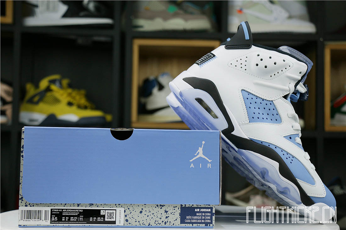 Air Jordan 6 UNC White
