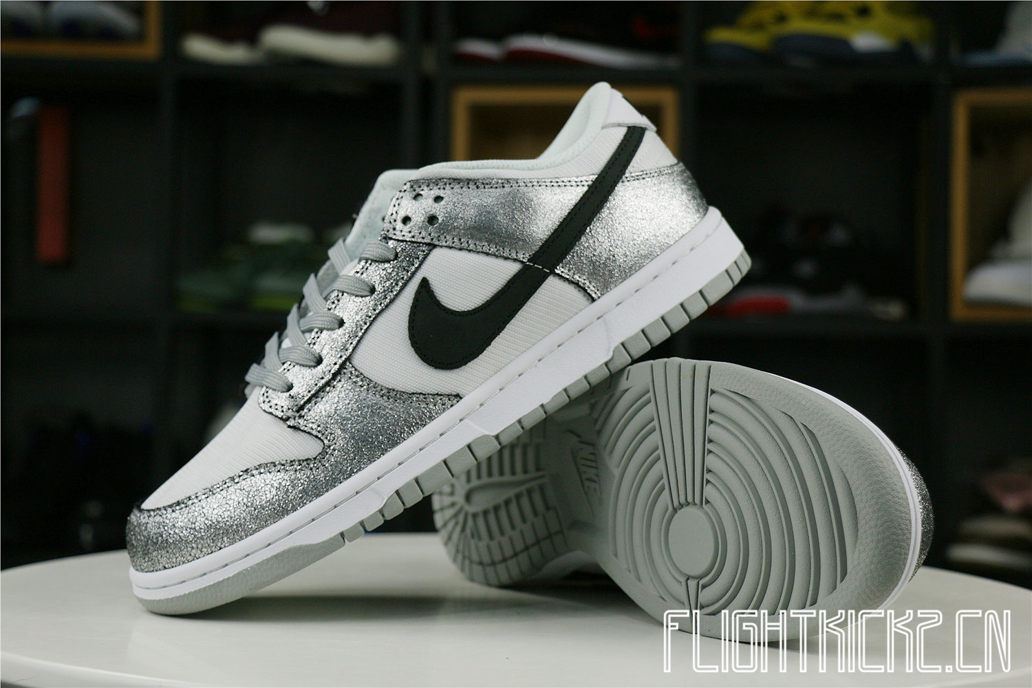 Nike Dunk Low Golden Gals Metallic Silver