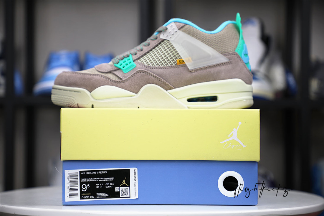 Union LA X Air Jordan 4 Retro Taupe Haze 2021 (LN5 A1 Batch)