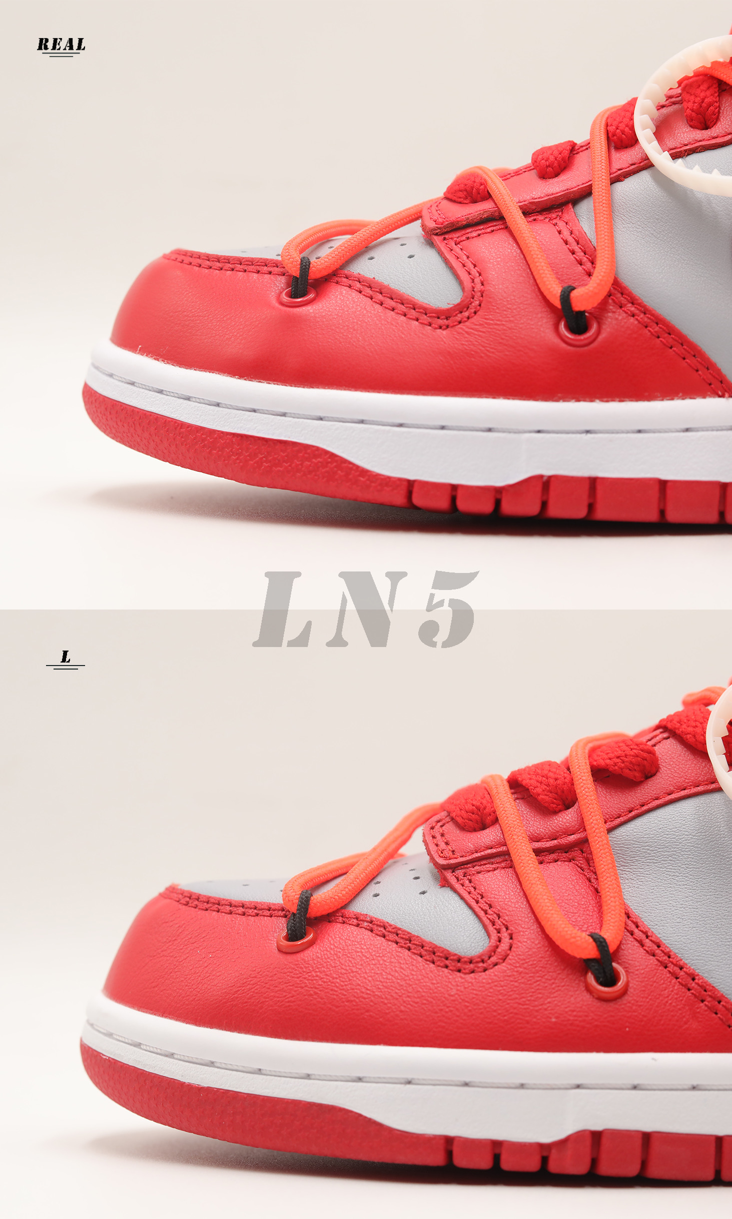 Off White X Nike SB Dunk University Red 2019(LN5 A1 Batch)