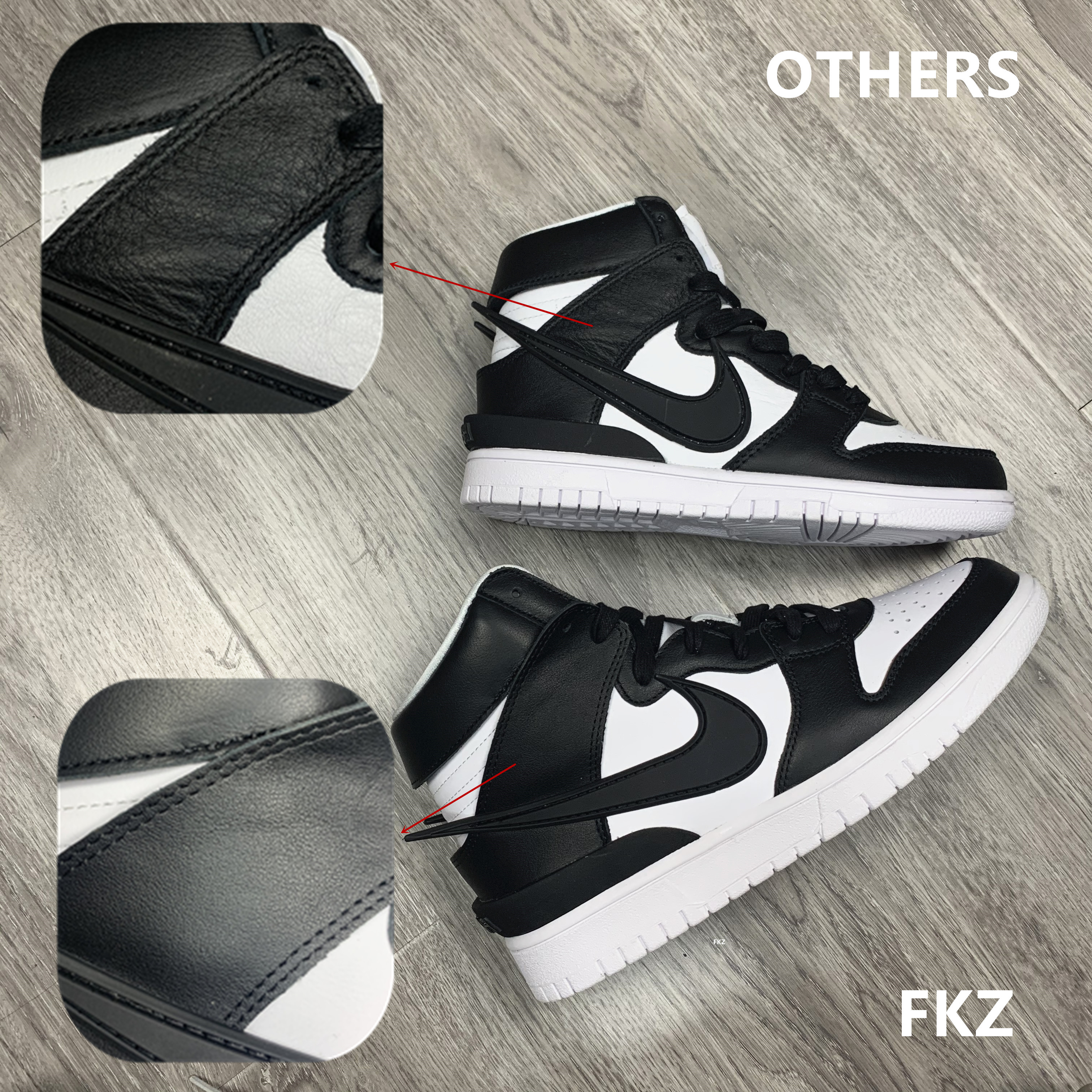 Nike Dunk High Ambush Black White