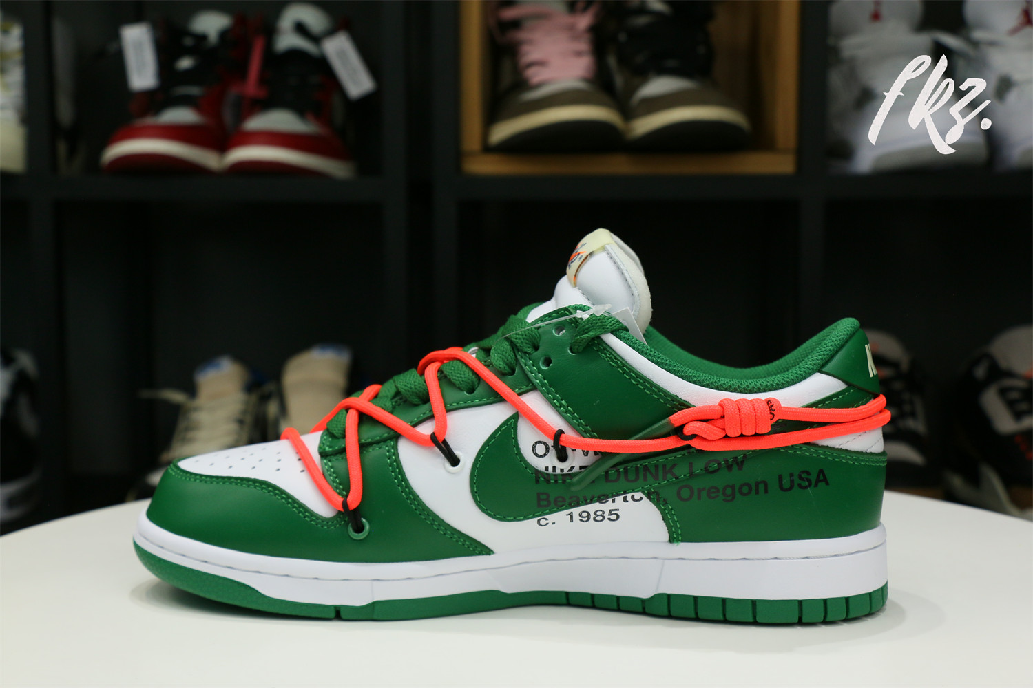 Off White X Nike SB Dunk Pine Green 2019(LN5 A1 Batch)