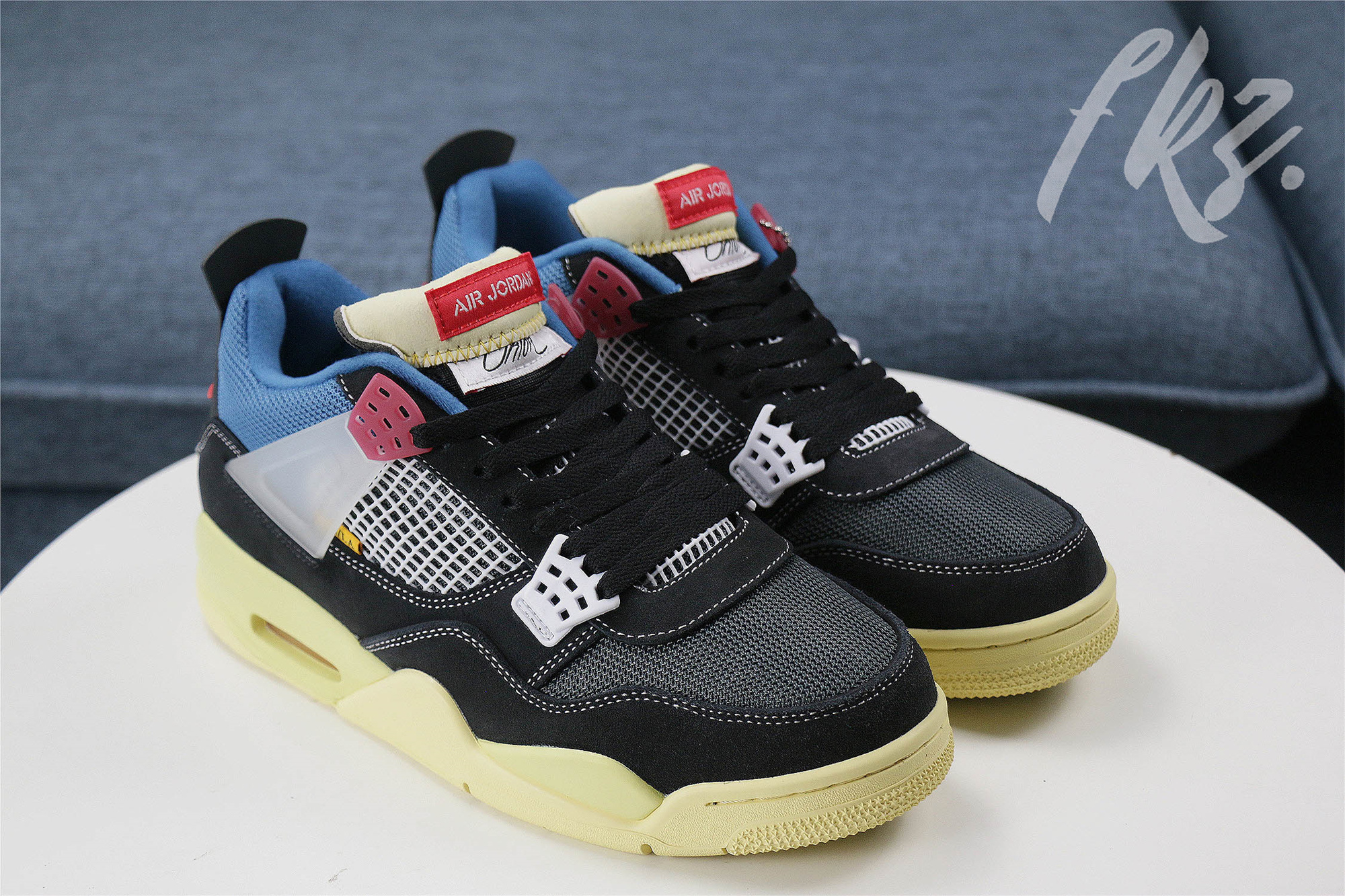 Union LA X Air Jordan 4 Retro Off Noir(GS) (LN5 A1 Batch)