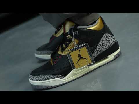 Air Jordan 3 “Black Cement Gold” 2022