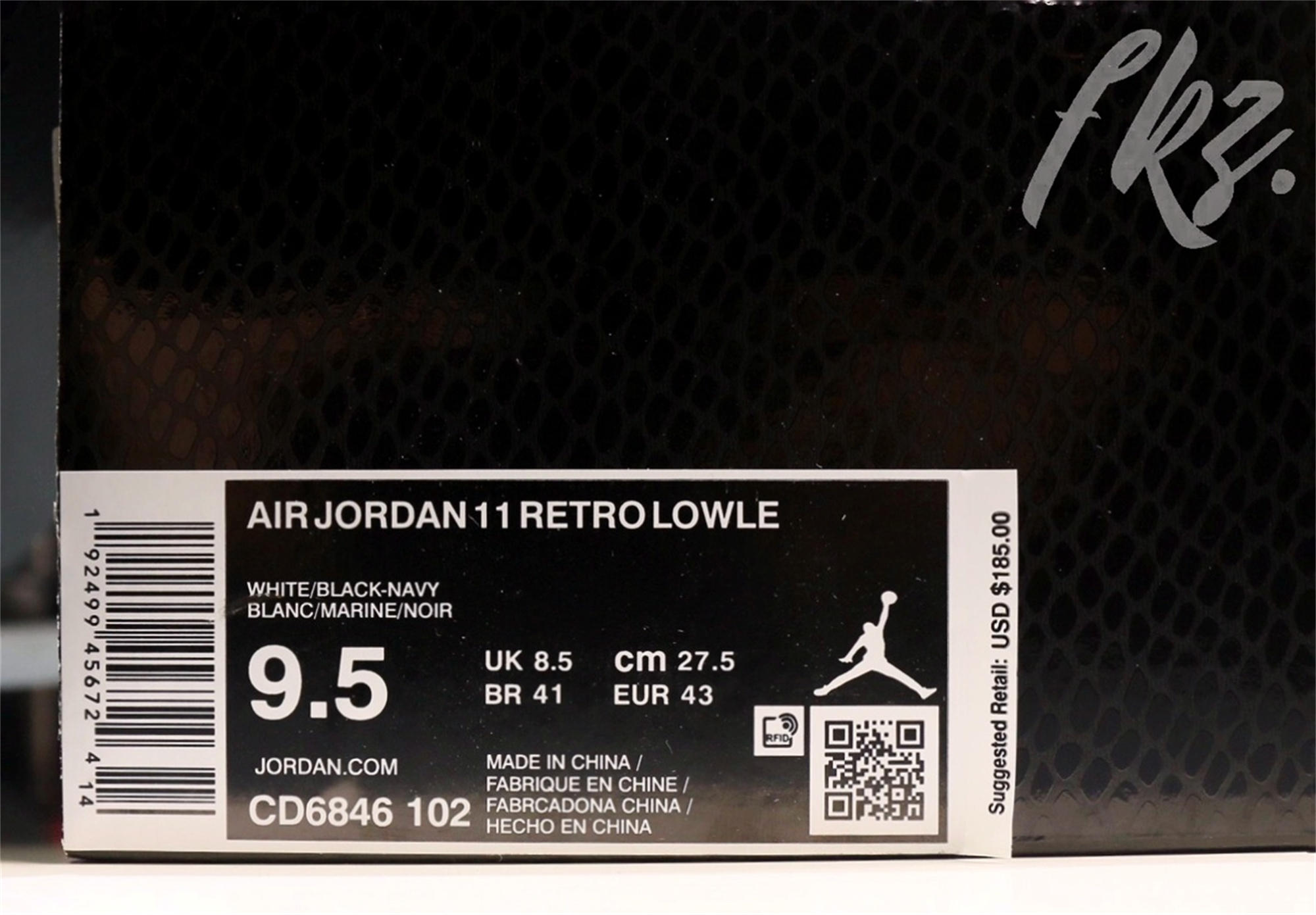 Air Jordan 11 Retro Low Le Snakeskin Blue 2019