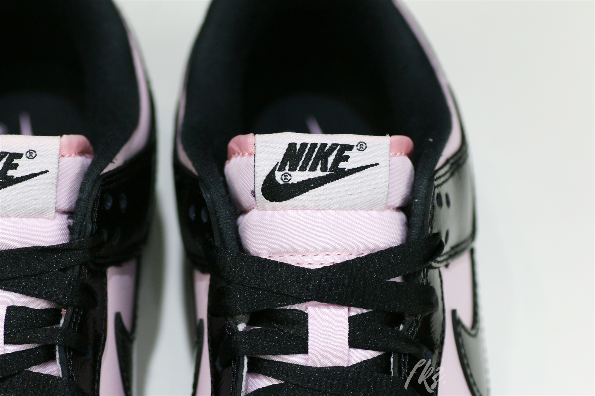 Nike Dunk Low Pink and Black Patent