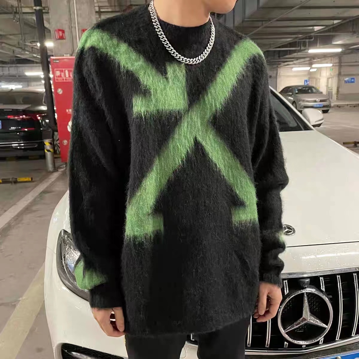 OFF WHITE Mohair Sweater