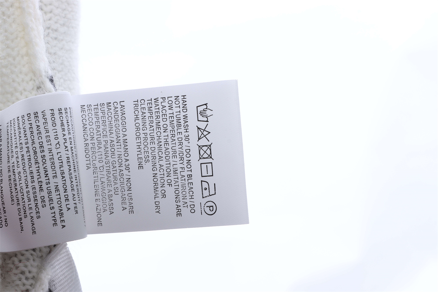 OFF WHITE Mohair Sweater White Zebra