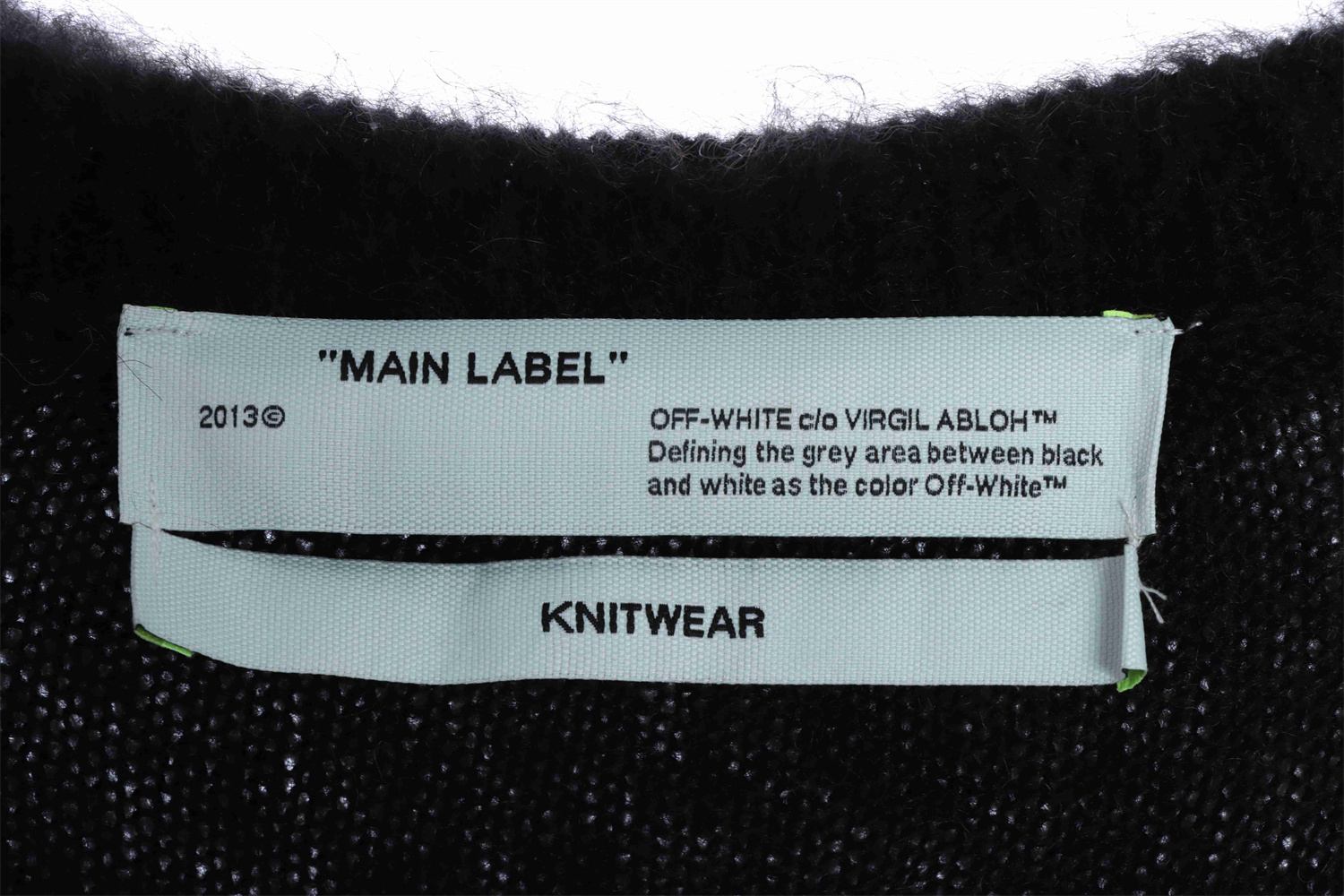 OFF WHITE Mohair Sweater Gradient 3