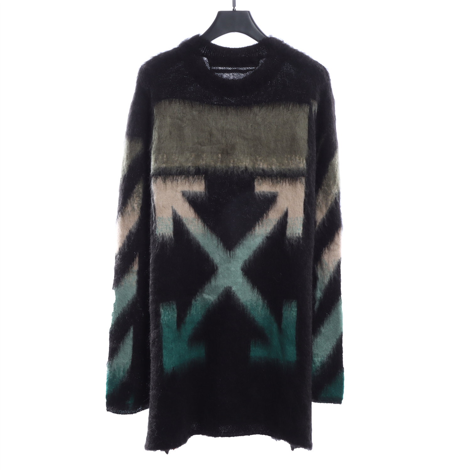 OFF WHITE Mohair Sweater Gradient 3