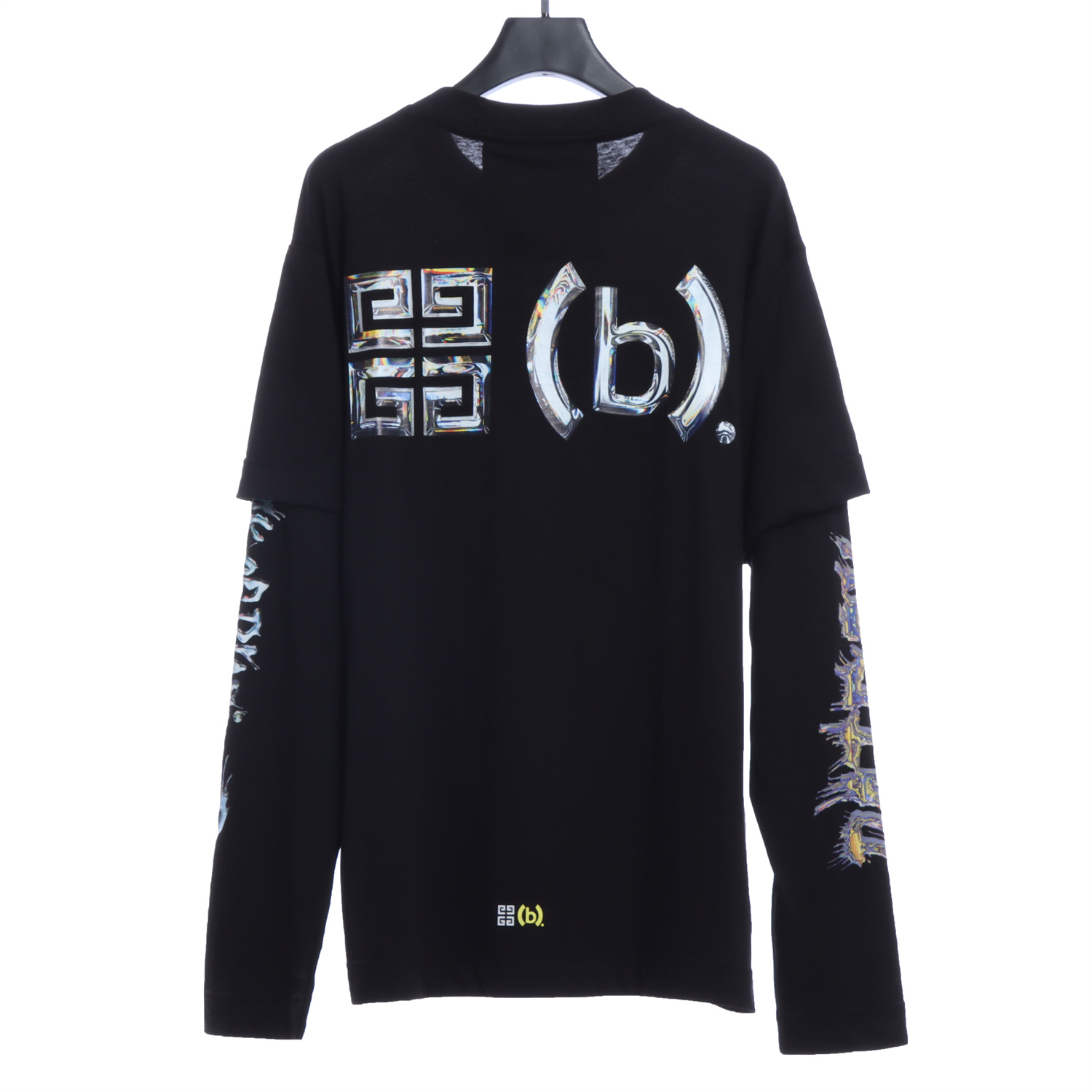 GVC X BSTROY 22FW joint metal printing fake two long-sleeved T-shirts