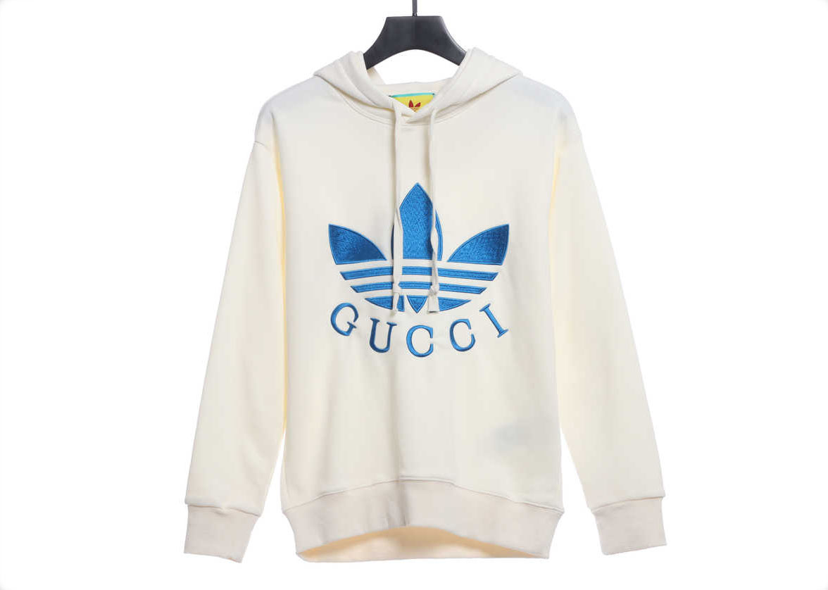 G family co-branded clover series embroidered LOGO hoodie