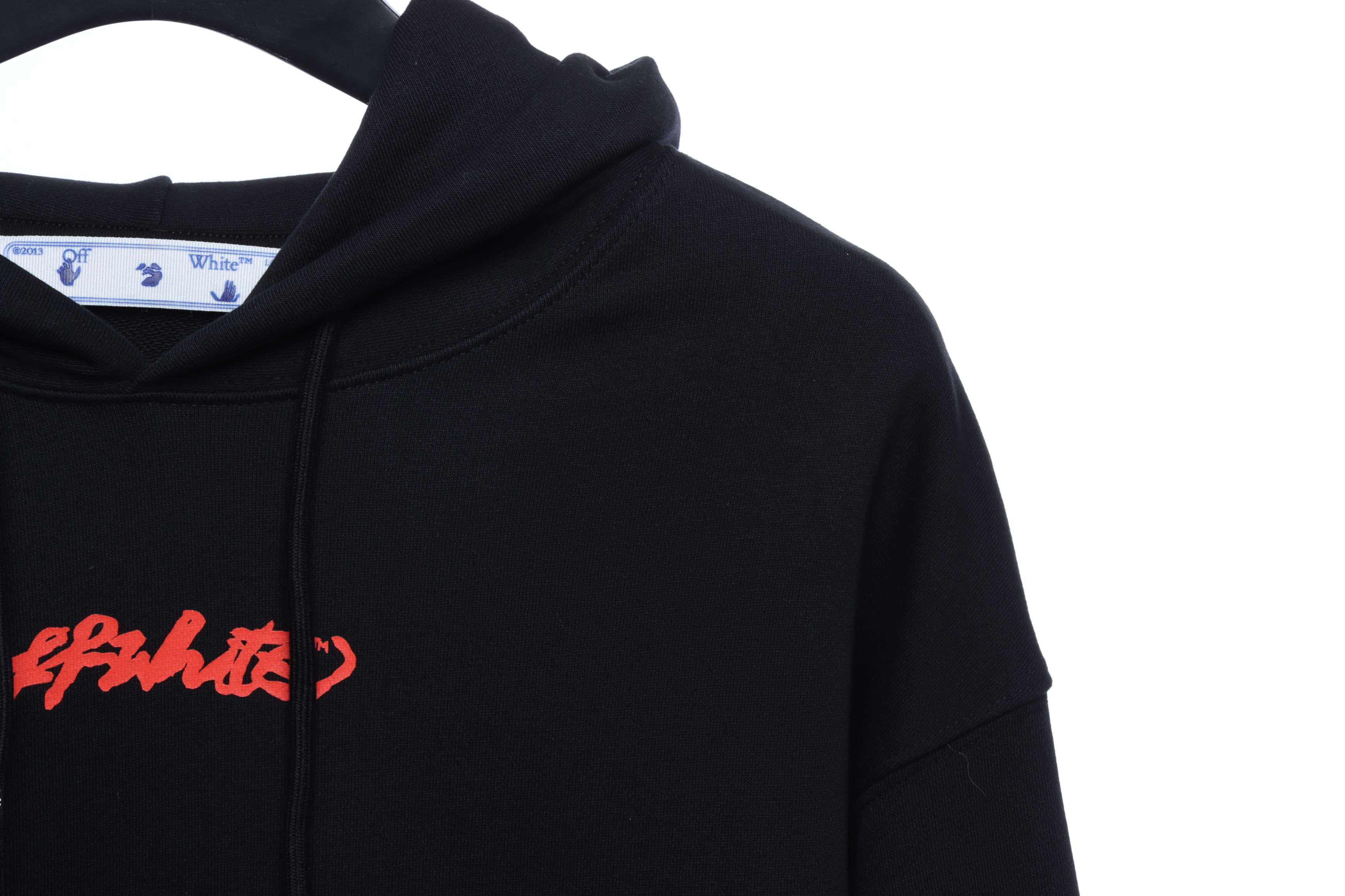 OFFWHITE (OW) environmental limited logo red arrow hoodie