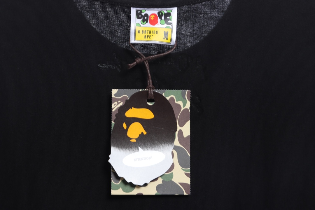 BAPE ape man colorful foam print short sleeves