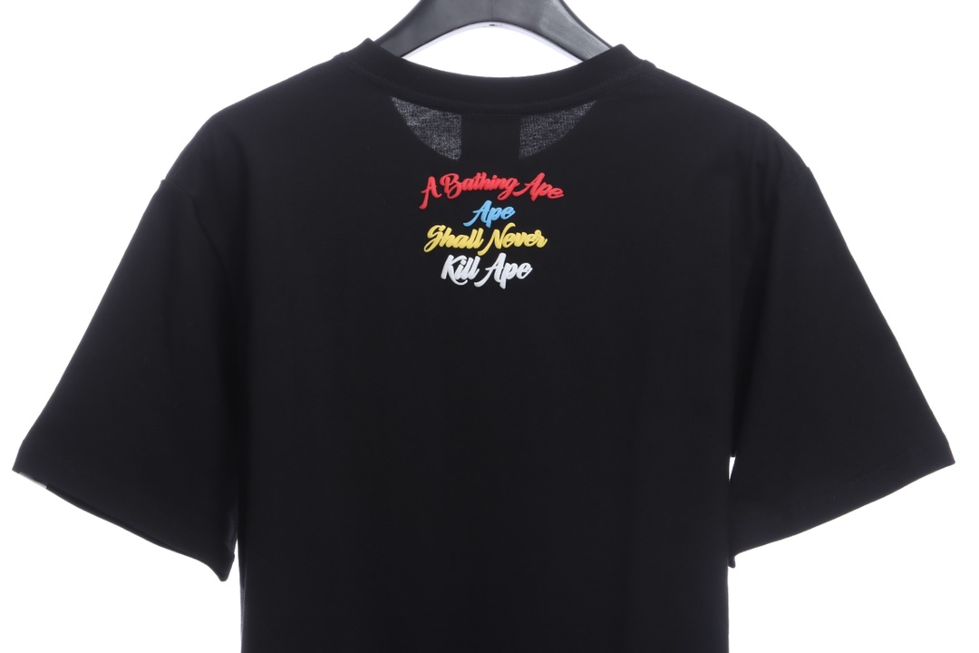 BAPE ape man colorful foam print short sleeves