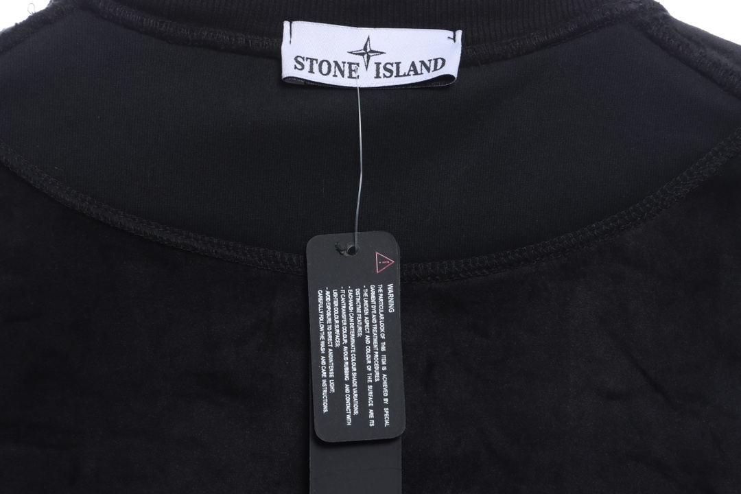 Stone Island Stand Collar Half Zip Long Sleeve Sweatshirt