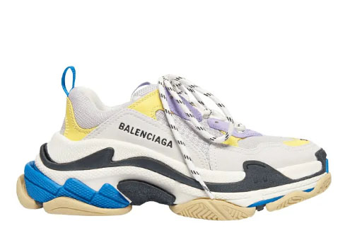 Balenciag* Triple S Purple Yellow Blue (W)