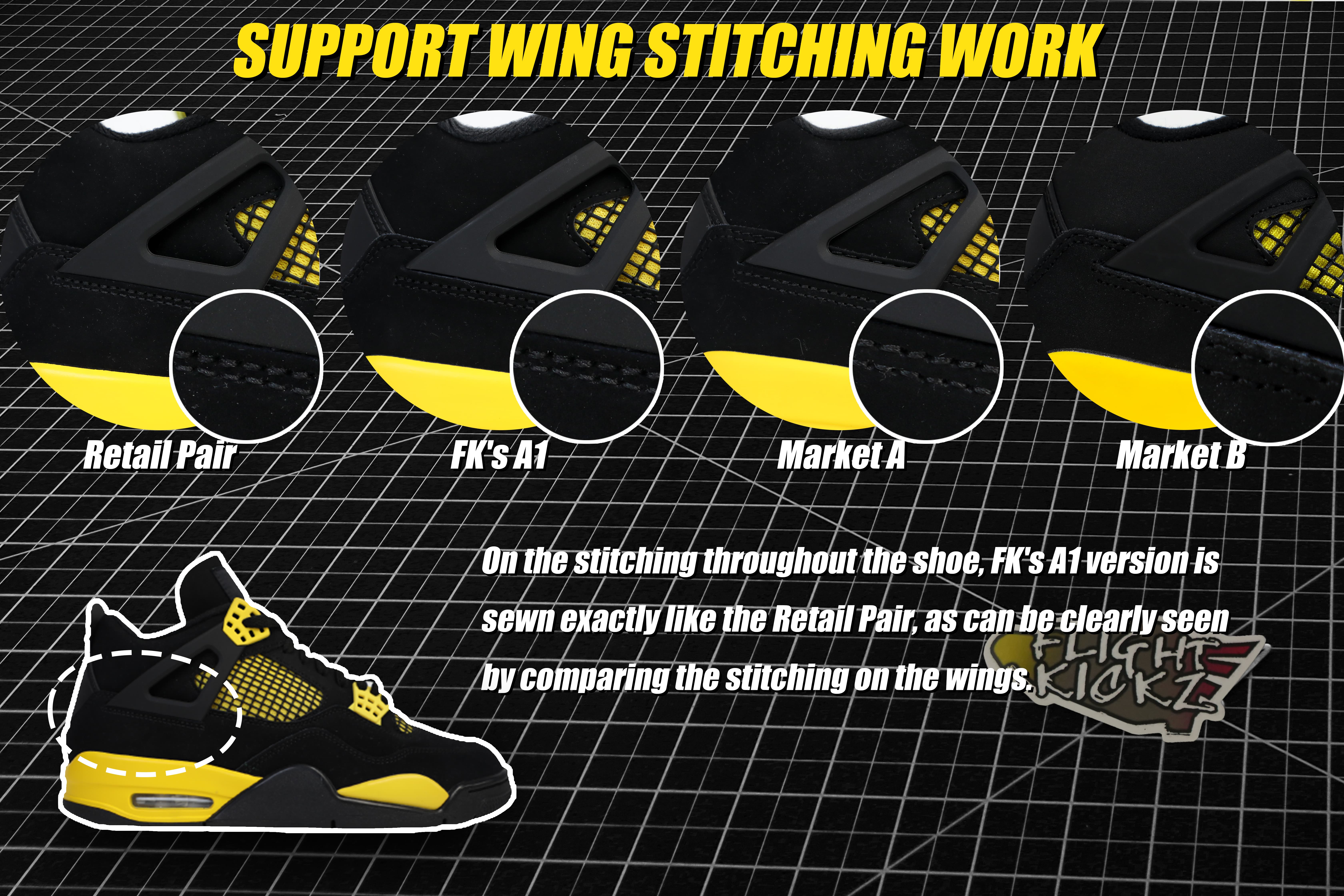 Air Jordan 4 Retro Thunder 2023 (LN5 A1 Batch)