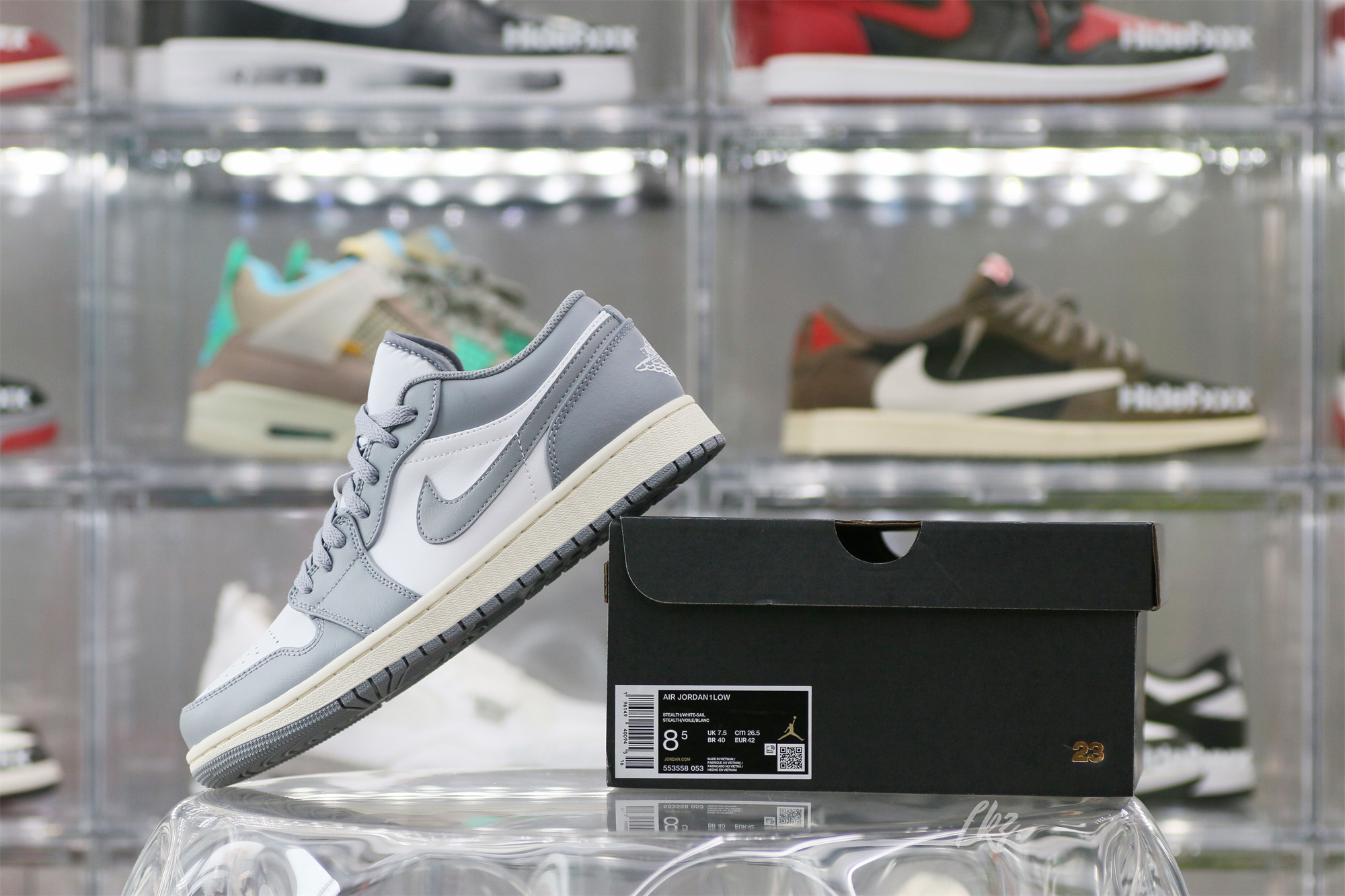 Air Jordan 1 Low White Wolf Grey 2021