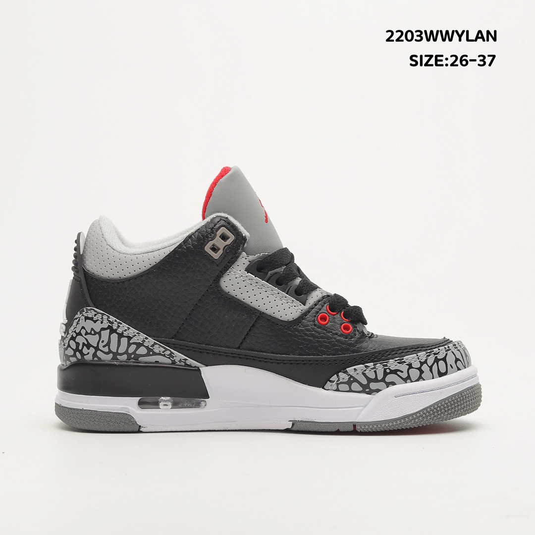 Air Jordan 3 Retro Black Cement 2011 Toddler