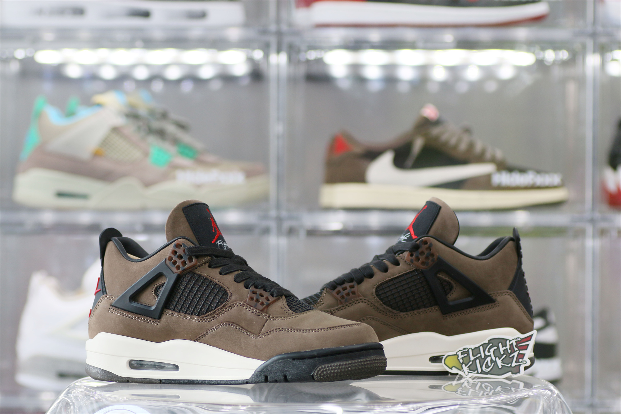 Air Jordan 4 Retro Travis Scott Olive Custom Shoes