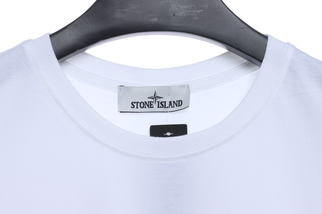 Stone island cross logo printing short sleeves