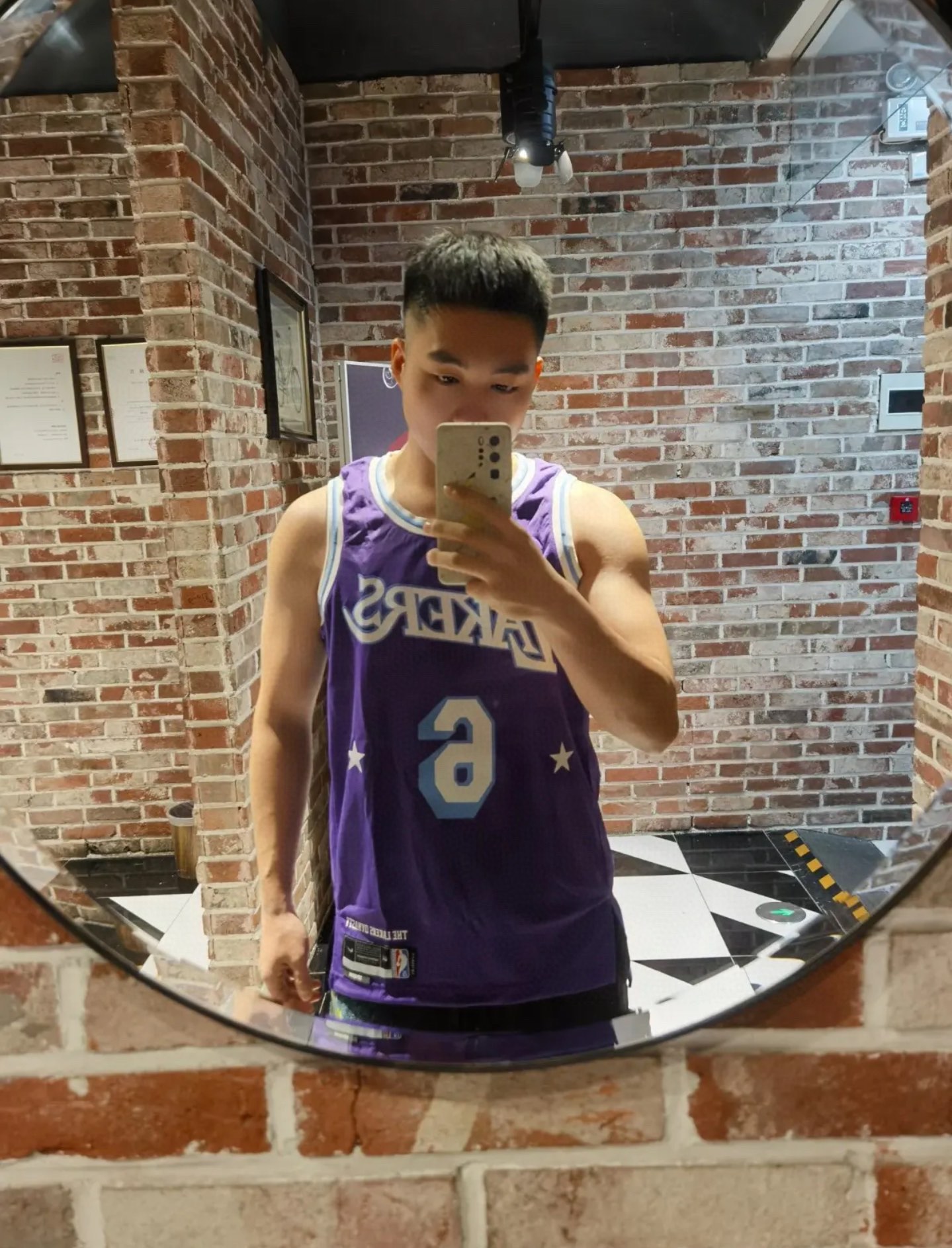 NBA Lakers James James No. 6 jersey