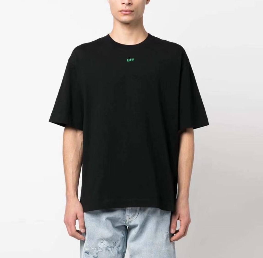 OW green mushroom printing short sleeves