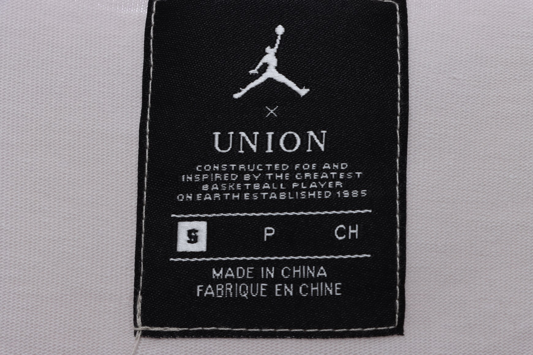 Aj UNION character letter print short sleeve