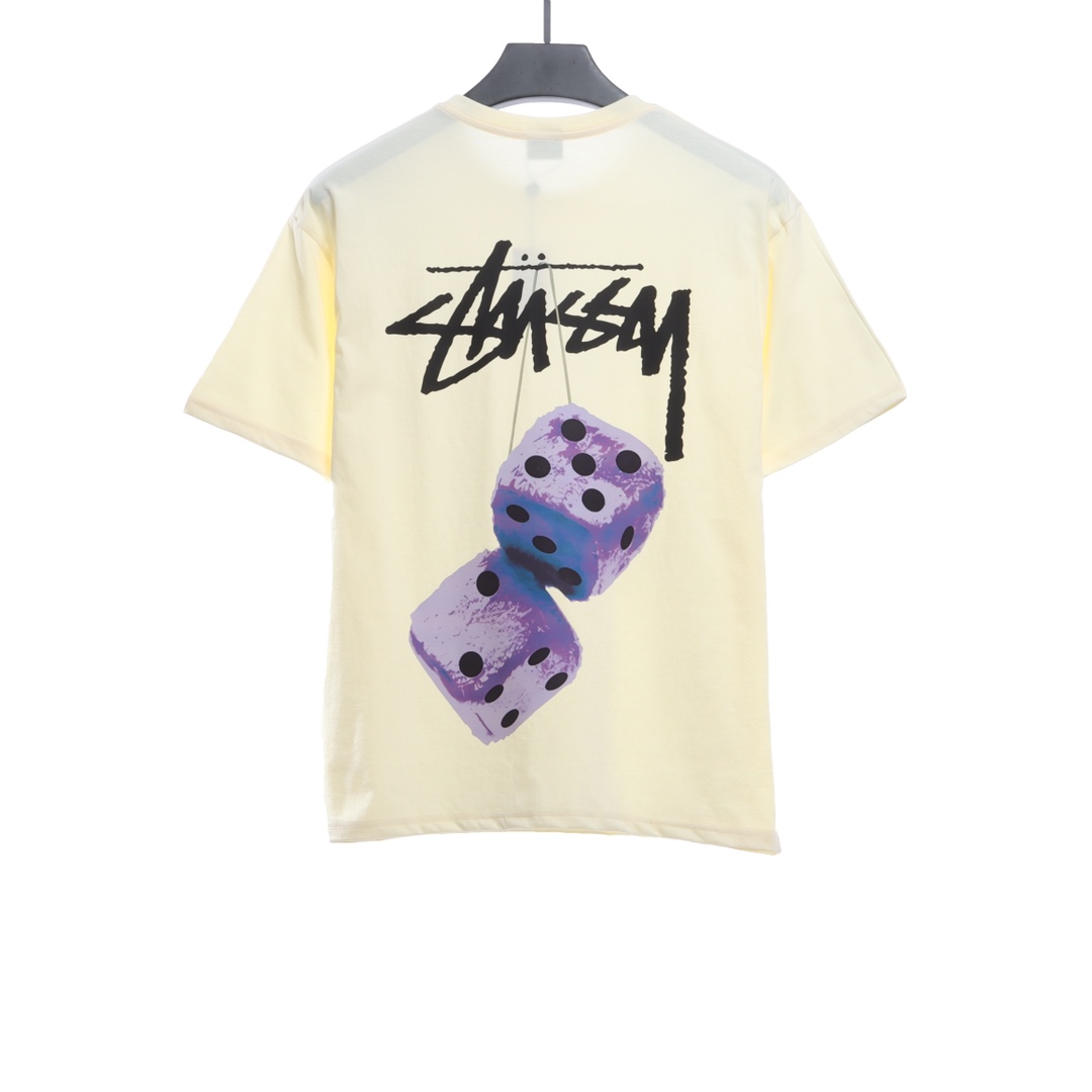 Stussy dice printing short-sleeved