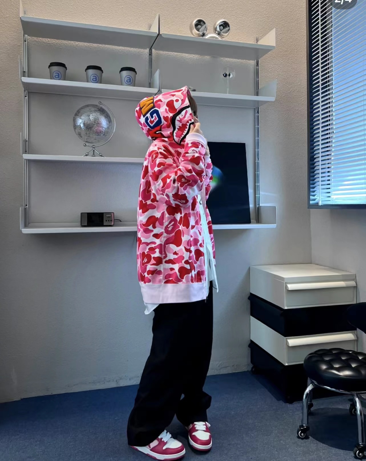 BAPE Classic Shark Mouth Camouflage Zip Hoodie