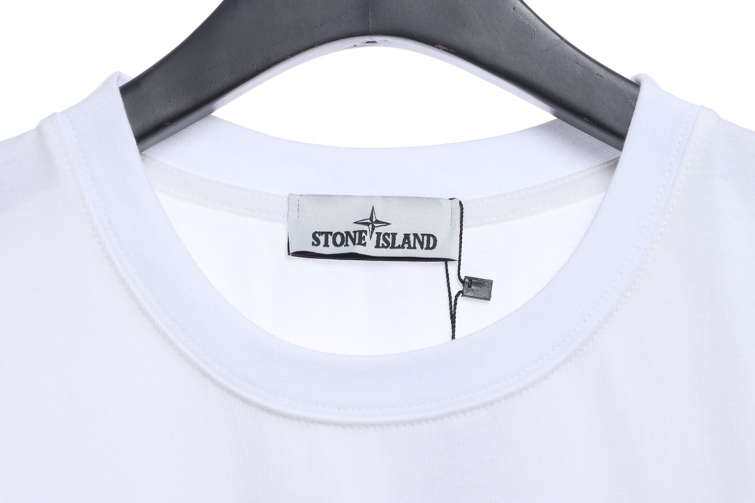 Stone Island Back Large Compass Logo Print Short Sleeves