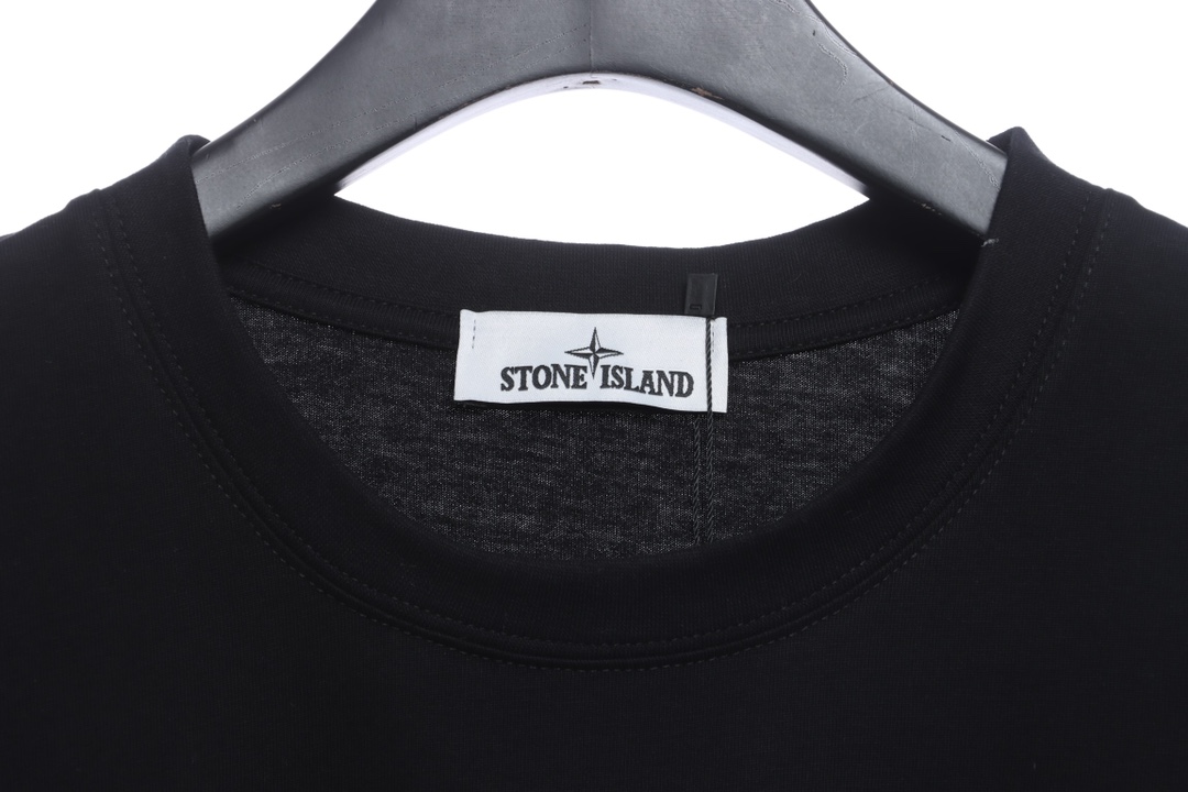 Stone Island Back Large Compass Logo Print Short Sleeves