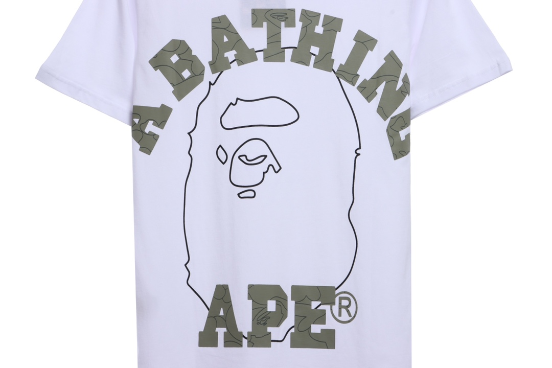 BAPE sketch ape-man head with short sleeves