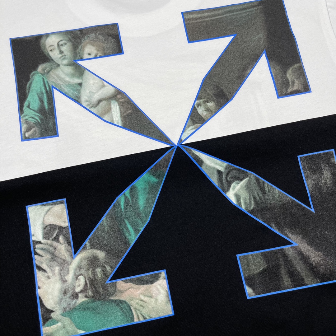 Ow color religious figures with short sleeves