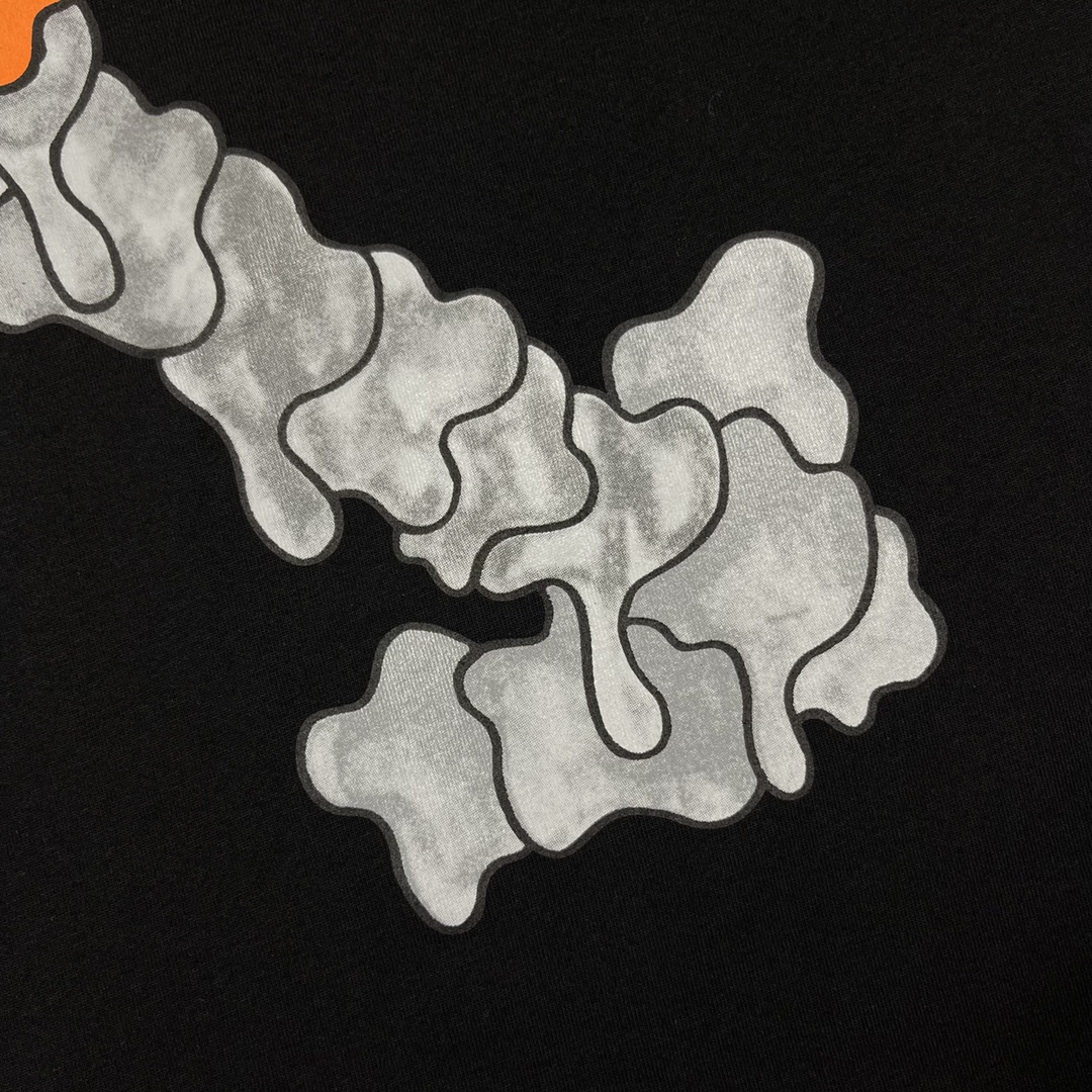 Ow red ash dissolving graded short sleeves