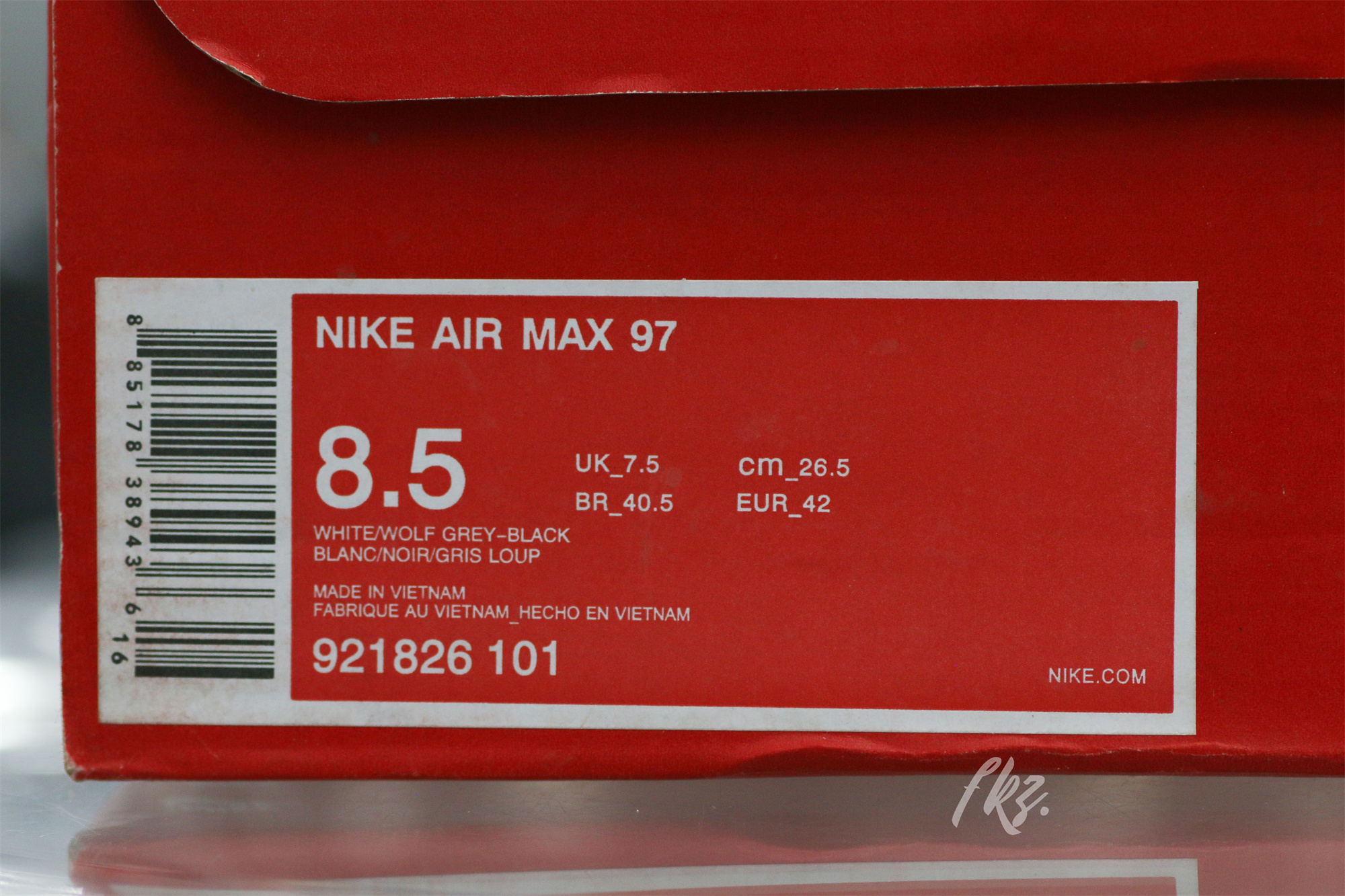 Nike Air Max 97 Triple White Wolf Grey 2017