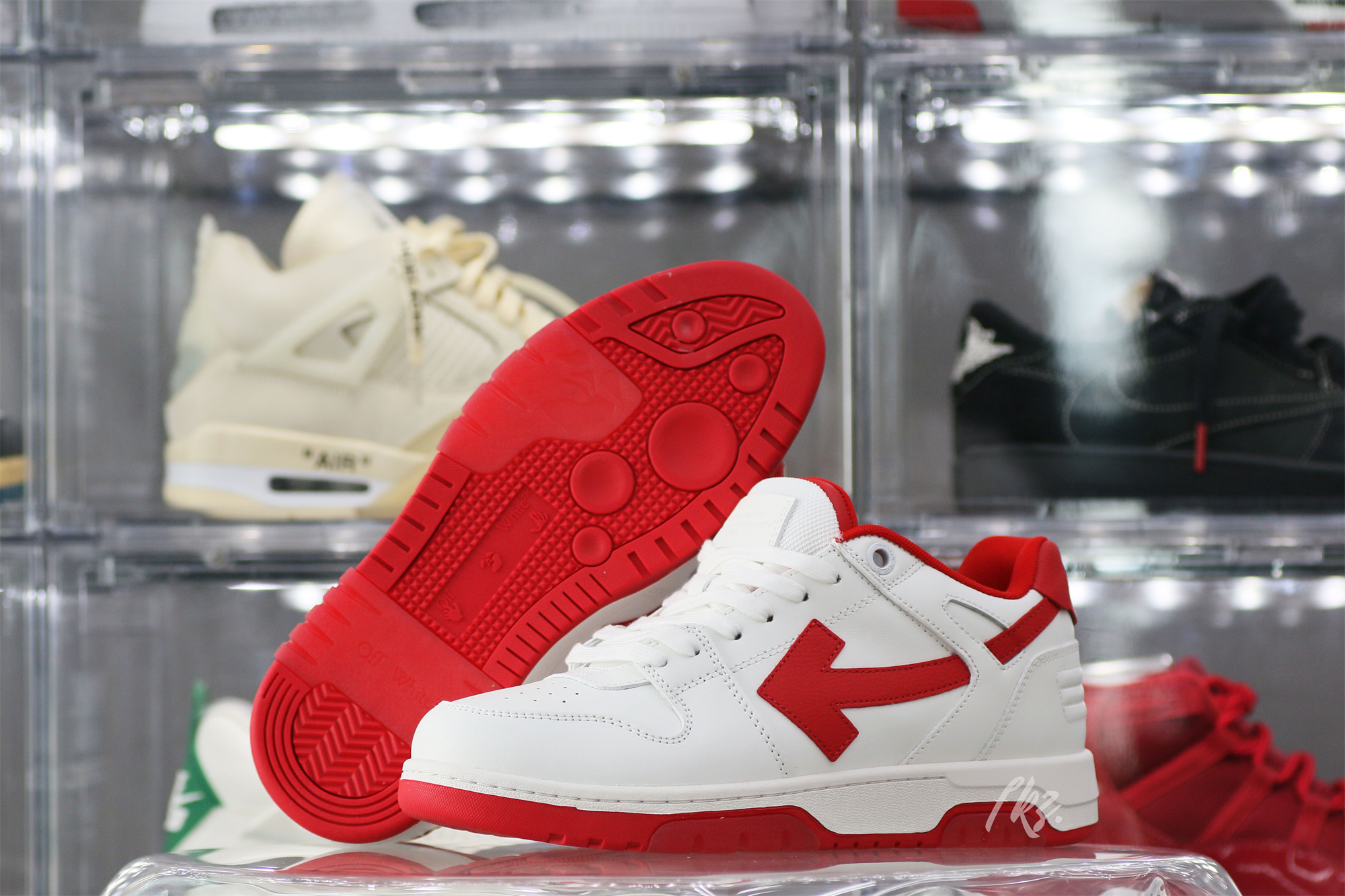 Off-White White Red Out Of Office Sneaker