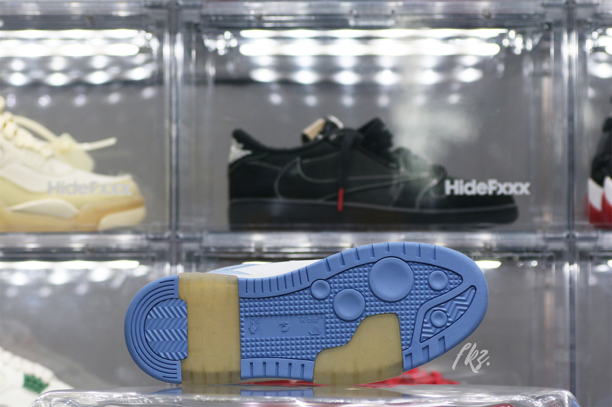 OFF-WHITE Blue & White Out Of Office Sneakers