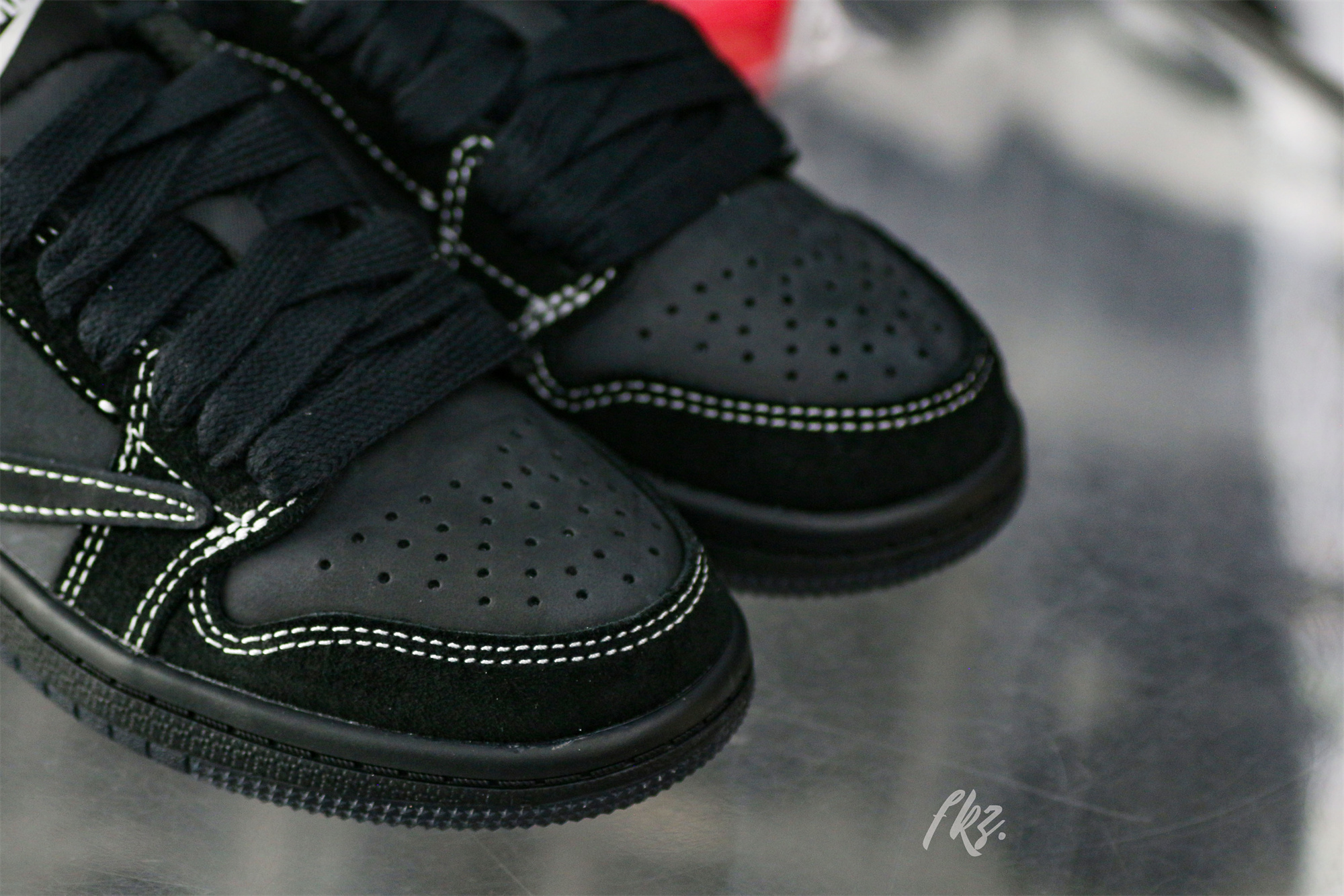 Travis Scott x Jordan 1 Retro Low OG SP Black Phantom Kid (LN5 A1)