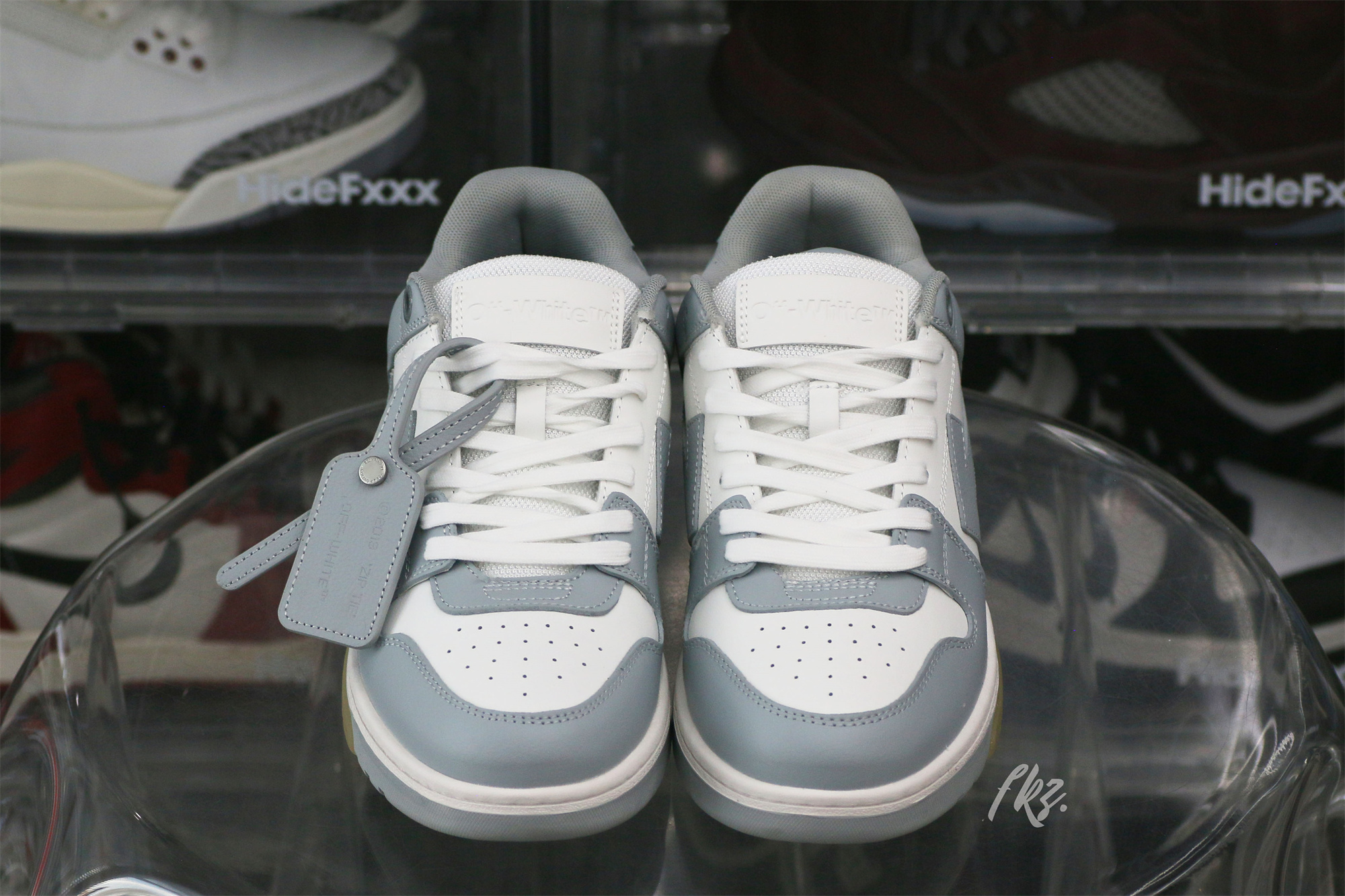 OFF-WHITE White & Gray Out Of Office Sneakers