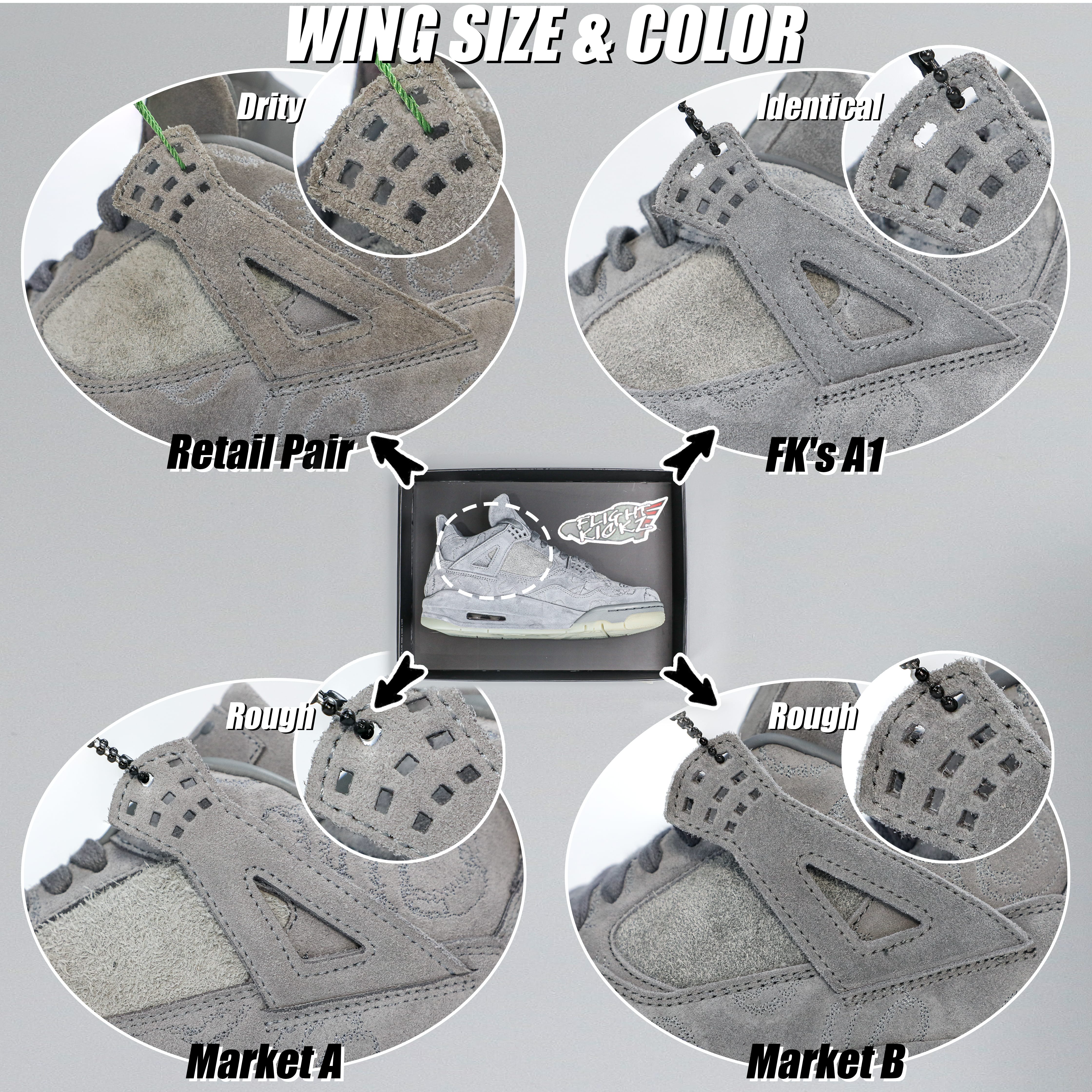 Kaws X Air Jordan 4 Retro Grey 2017 (LN5 A1 Batch)