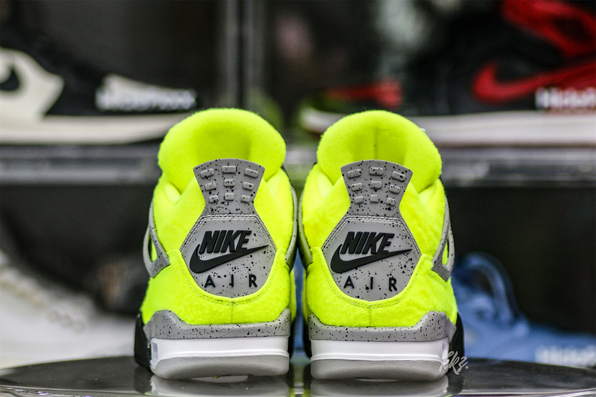 Air Jordan 4 “Tennis Ball” Custom Atomic Green/Black