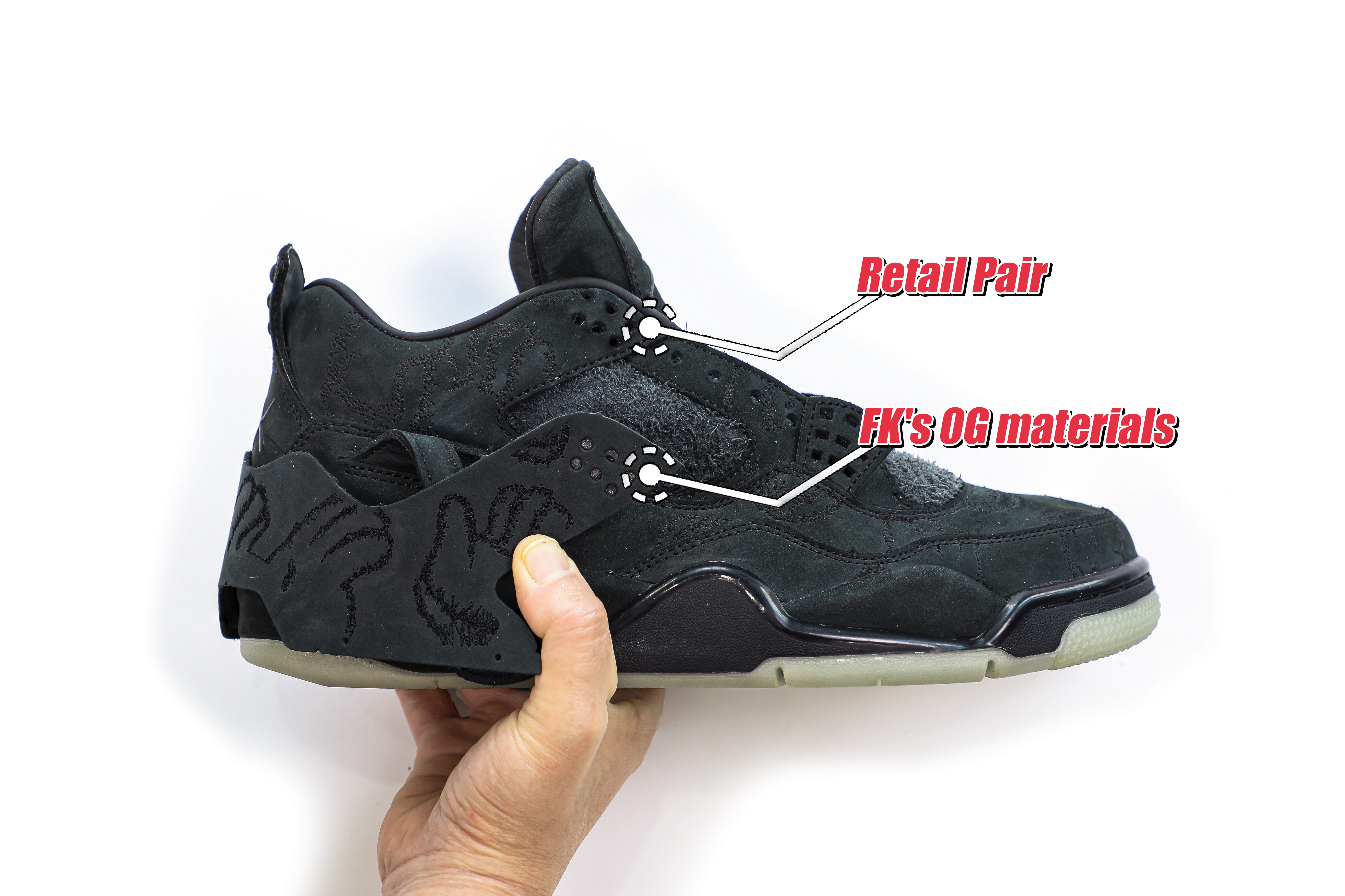 Kaws X Air Jordan 4 Retro Black 2017( Ln5 A1 Batch)